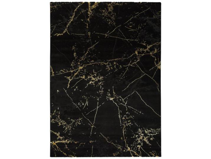 Tapis vintage noir et doré 140X200 cm