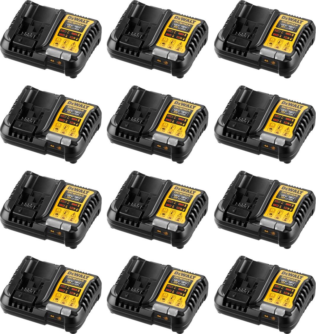 Pack mit 12 Ladegeräte DeWALT DCB1104-12 (DCB1104 - 12V 18V)