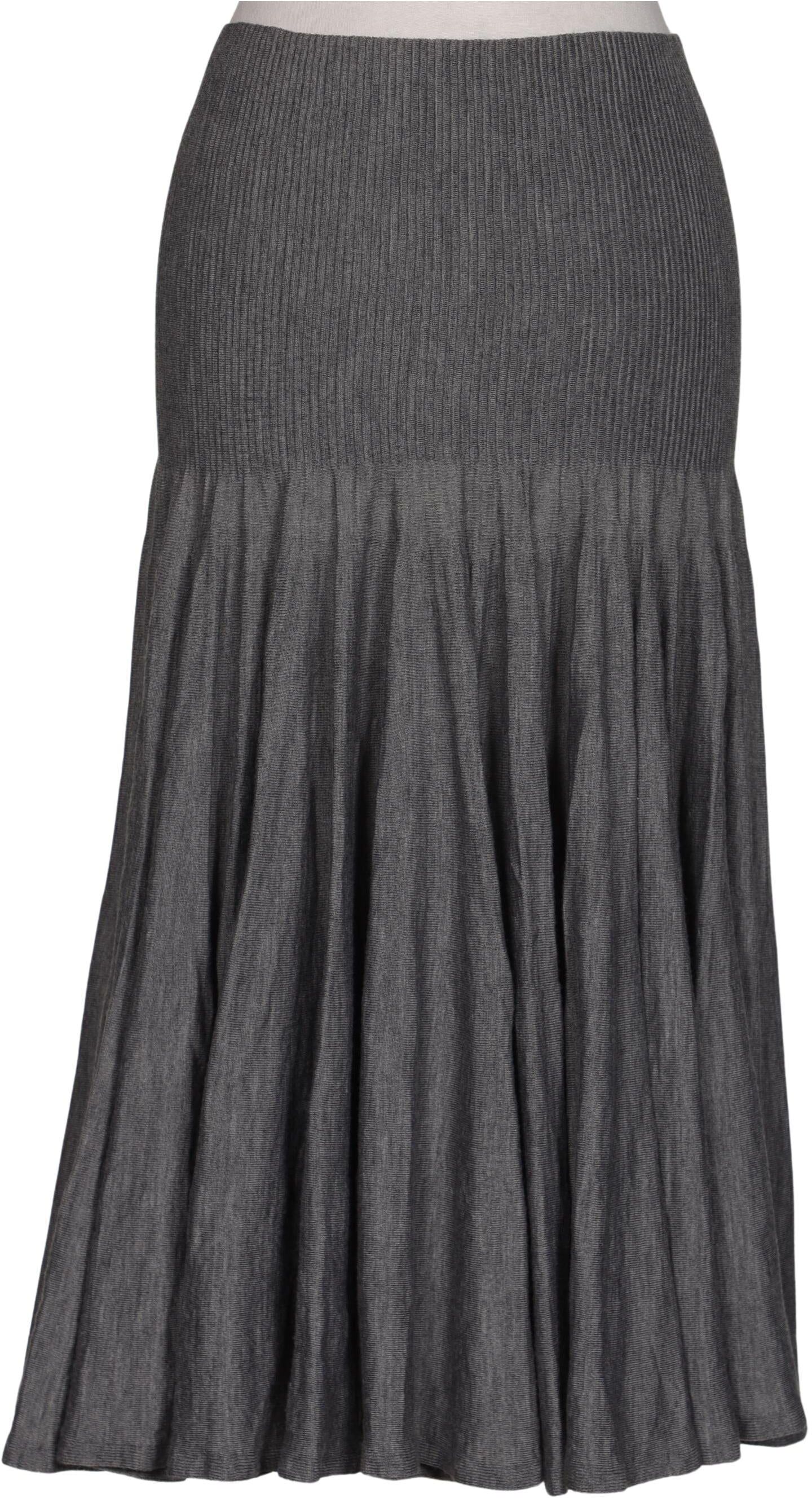 Alexander McQueen Damen Rock, Grau, Gr. W26, Wolle - Second Hand