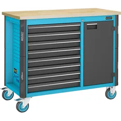 HAZET Fahrbare Werkbank Schubladen 8 x 81 x 522 x 398 mm - 179NW-8
