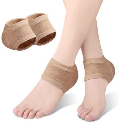 PRiME New Gel Heel Pads For Feet Care, Shock Absorbing Insoles For Cracked Skin Protection skin