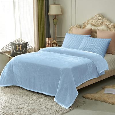 JML Thicken Reversible Solid Mink Fleece Blanket Fuzzy Cozy Bed Blanket for Couch Camping