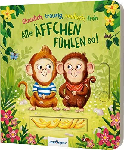 Orso, Kathrin Lena - Glücklich, traurig, neidisch, froh - alle Äffchen fühlen so!: Pappebuch mit tollen Schiebeelementen - Preis vom 19.10.2026 19:33:35 h