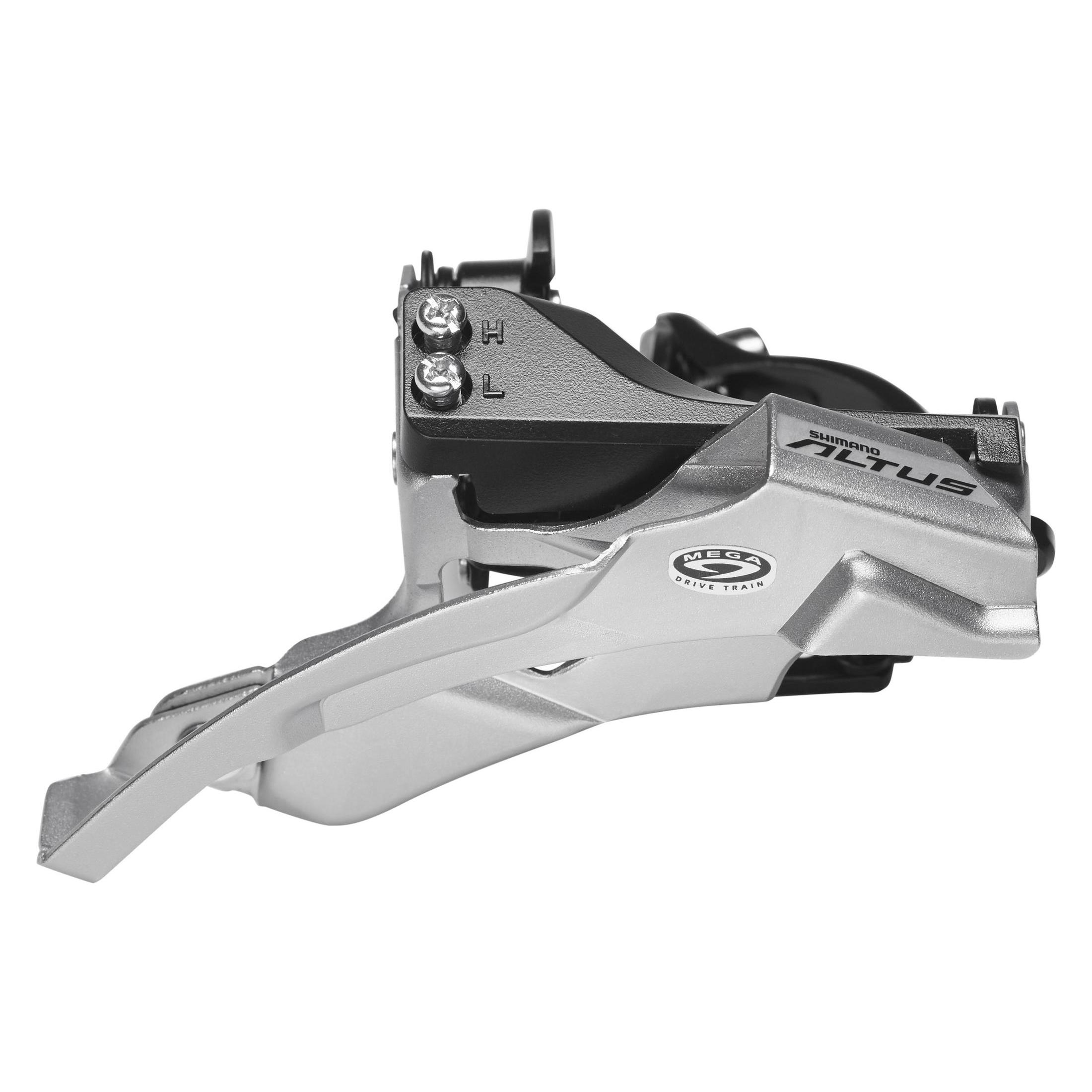 Shimano Altus FD-M370 Umwerfer 3x9-fach Schelle Dual-Pull (EFDM370X6)