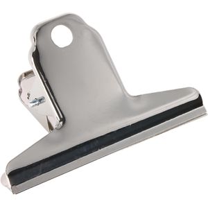 Alco Briefklemmer 770S27, mit Aufhängeöse, 75mm Klemmbreite, silber, 10 Stück