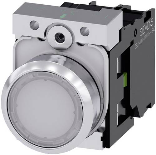 Siemens Drucktaster beleuchtet 22mm rund weiss 1S