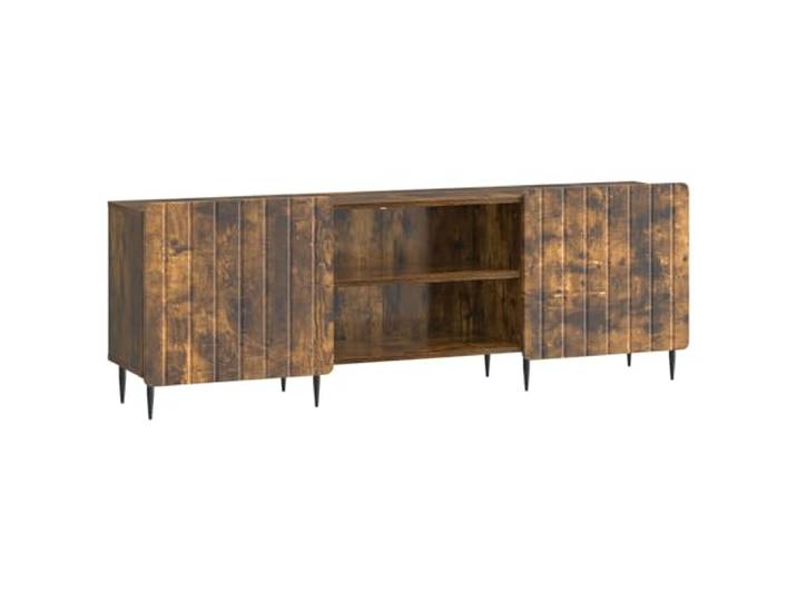 Makastle TV-Schrank Geräucherte Eiche 150x31x52 cm Holzwerkstoff