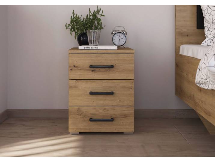 rauch Nachtkommode Maika, 3 Schubladen mit großzügigem Stauraum