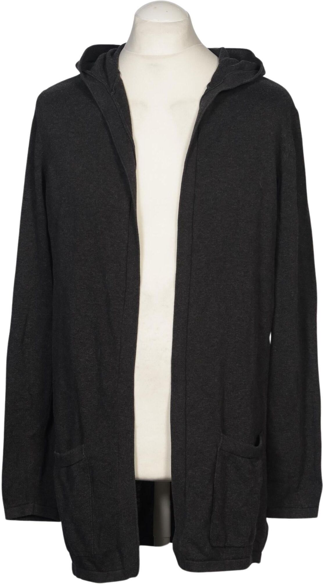 Zalando Essentials Herren Strickjacke, Grau, Gr. L, Baumwolle - Second Hand