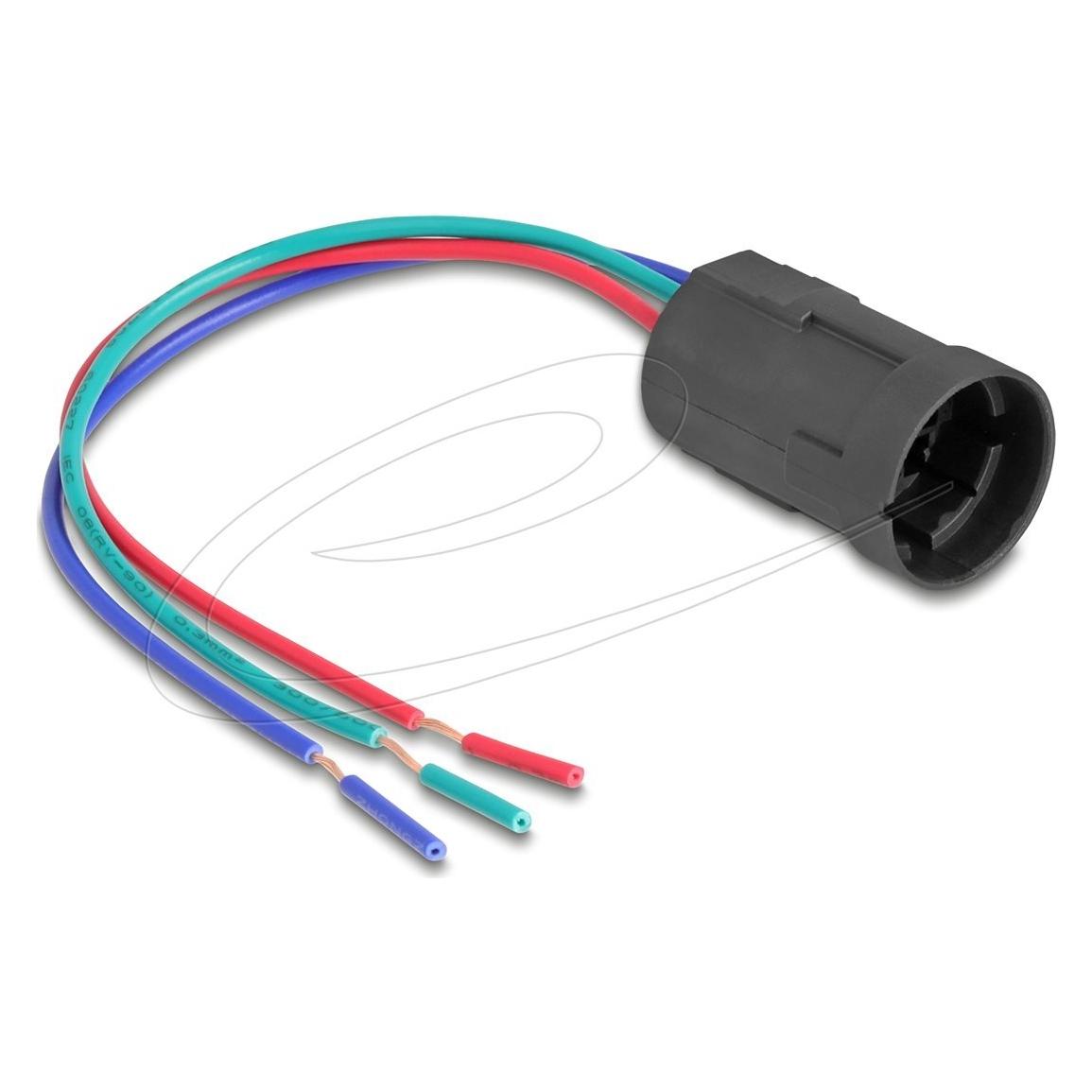 Delock Fassung für 19 mm 3 Pin Taster oder Schalter (90789)