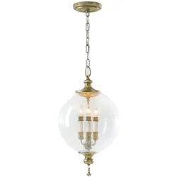 Elstead Lighting, Pendelleuchte, Argento Hängeleuchte E14 3-fach Oxidiertes Blattsilber (E14)
