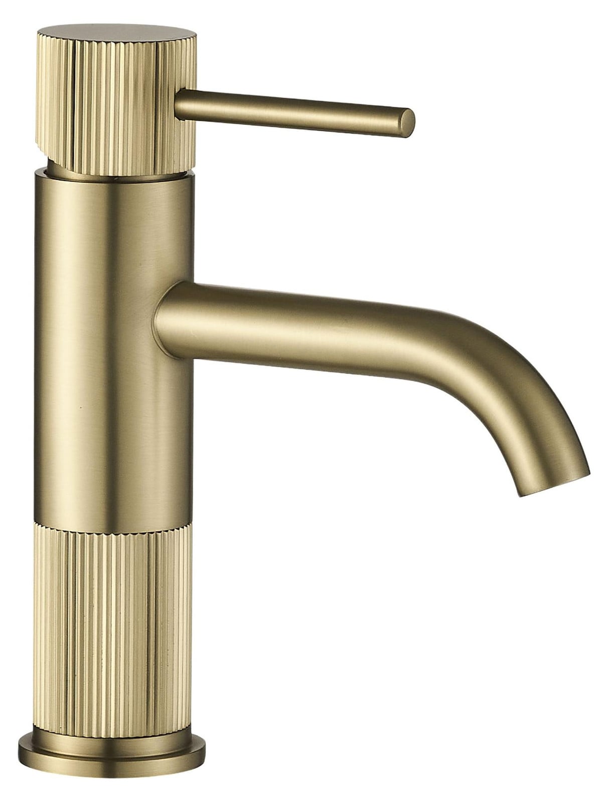 Rea Wastafelkraan Lungo Stripe Brush Gold Low