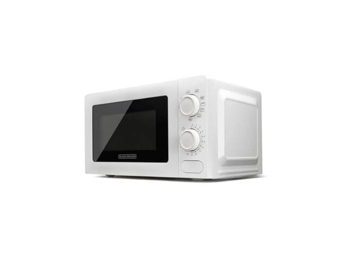 BLACK+DECKER BXMZ700E - Micro-ondes 700W\, 20L\, 9 niveaux de puissance\, Fonction grill\, Fonction décongélation\, Minuterie 30 min\, Design compact\, Lumière intérieure