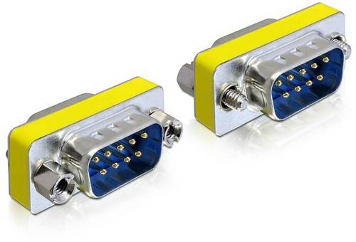 Delock 65009 VGA Adapter [1x D-SUB-Stecker 9pol. - 1x D-SUB-Stecker 9pol.] Silber