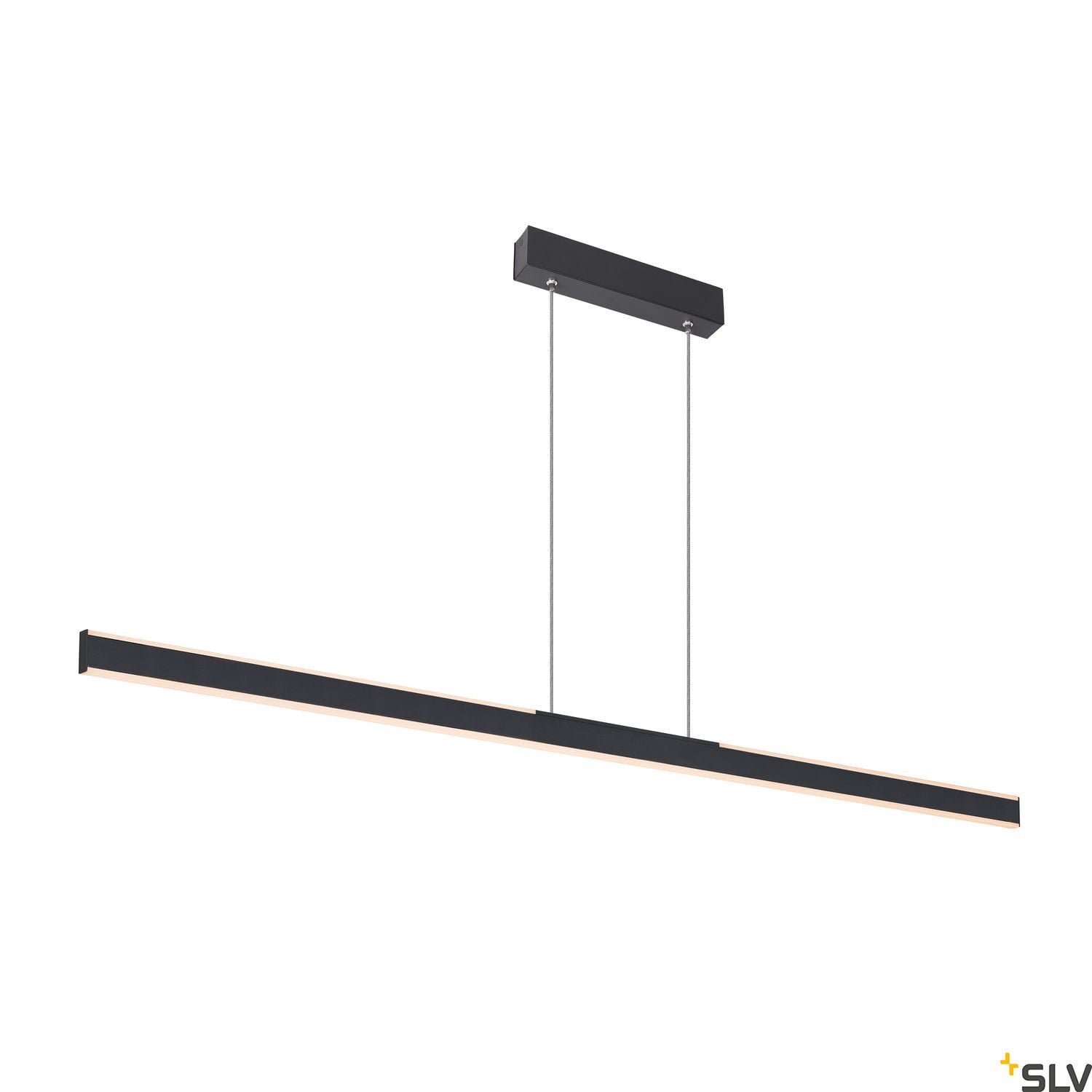 SLV One Linear 140 LED Hanglamp - Zwart - Modern - Dimbaar