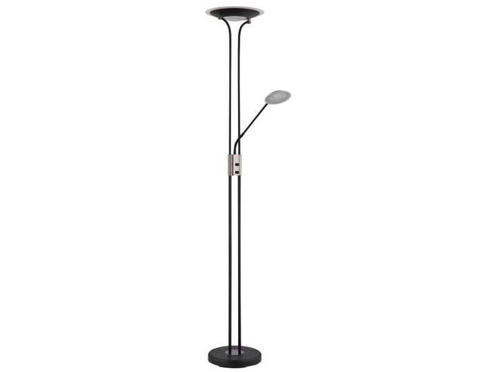 LED-Stehleuchte Tamika Schwarz Chromfarben D: 30 cm