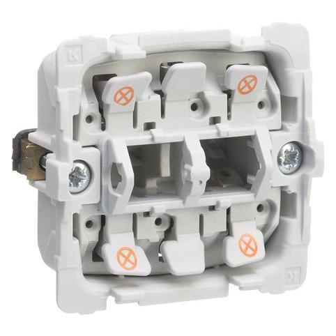 LK FUGA Lampenfassung für 2 Halbmodul-Lampen (540D0300)