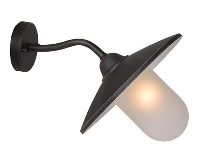 Lucide ARUBA - Wandleuchte Außen - Ø 30 cm - 1xE27 - IP44 - Rostfarbe