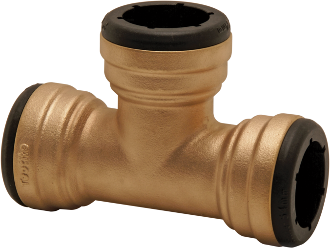 Aalberts VSH Tectite T-Stück 4750878 42 mm, Rotguss, lösbar