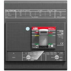 ABB XT2N125TMA100-500..10004pFFUL/CSA Kompaktleistungsschalter Tmax XT2 mit vorderseitigen Anschlüssen, 4polig 1SDA074758R1