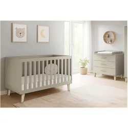 Pinolino, Komplett-Babyzimmer, Kinderzimmer-Set „Tami” breit, 2-tlg. (Wickelkommode)