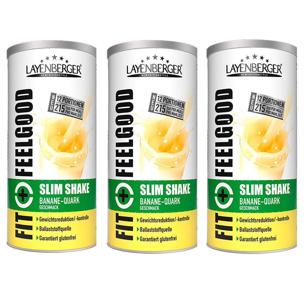 Layenberger Fit+Feelgood Slim, Banane-Quark, Pulver 3x396 g