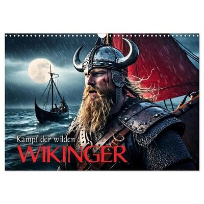 Kampf der wilden Wikinger (Wandkalender 2027 DIN A3 quer), CALVENDO Monatskalender