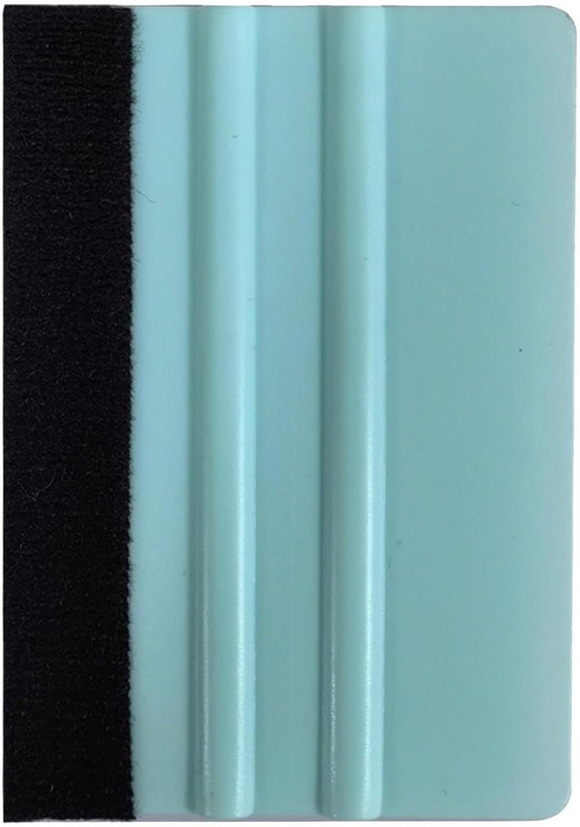 Raamfolie Schraper Applicatie Rakel met Vilten Rand - 7 x 10 cm