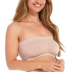 Magic BH Bamboo Bandeau Push Up Bra Hellrosa Medium Damen
