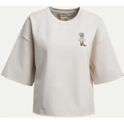 Cropped Sweatshirt 120-OAT MILK L