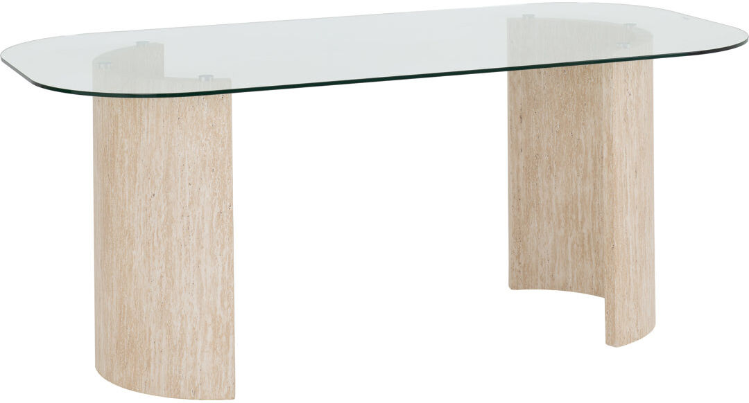 Seconique Modena Glass Top Dining Table Clear