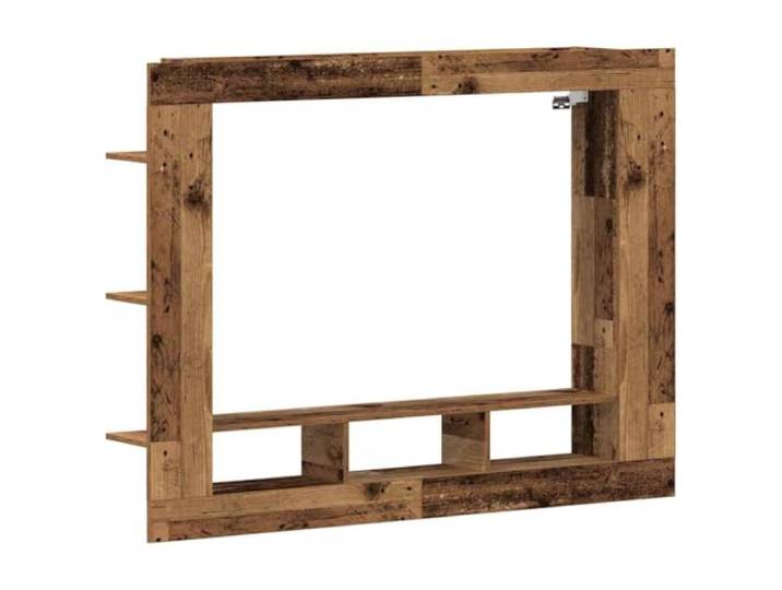 GKHPYURE TV-Schrank zur Wandmontage, 152 cm, Altholz, mehrschichtig Modernes Design, 1 Etage, Wandmontage, Pflegeleicht, Wohnzimmer