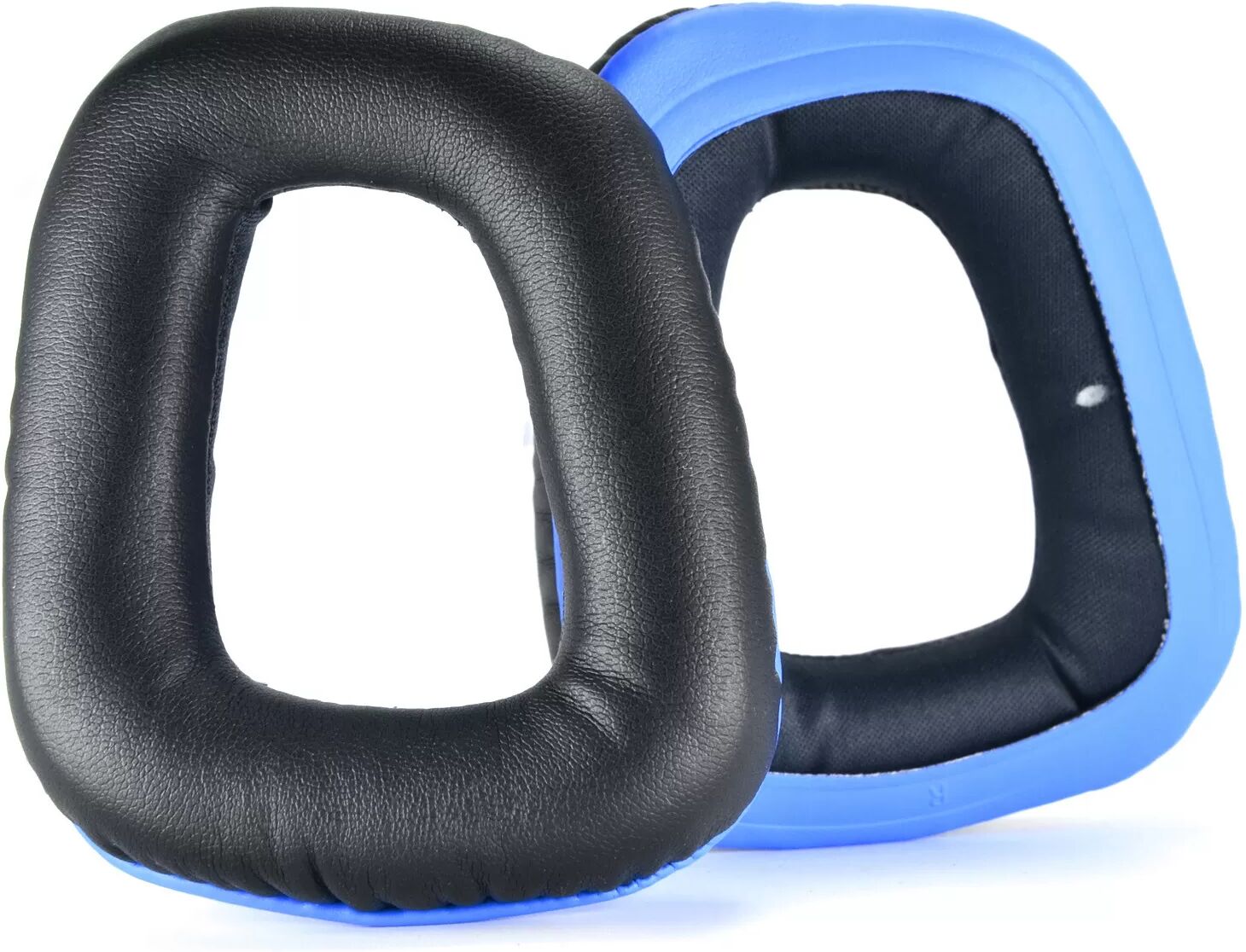 INF PU-Ohrpolster für Logitech G35 G930 G430 F450 G331 G231 G431 G432 Schwarz + Blau