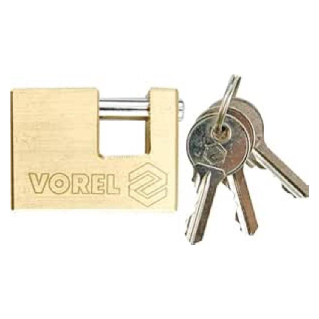 Toya Rectangular Brass Padlock 75mm (77212)
