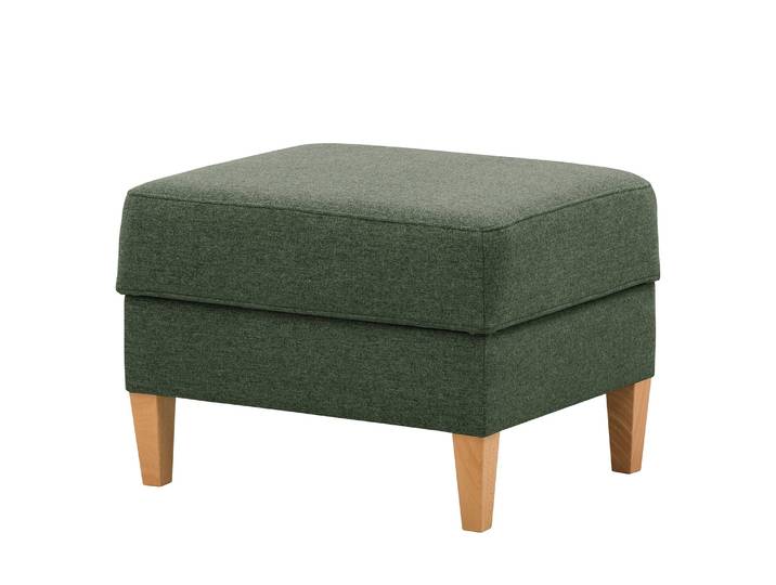 Polsterhocker Koski I 66 x 45 x 56cm Grün/Grün Webstoff Ala: Grün