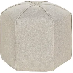 POUF Kunstleinen Beige Wishek