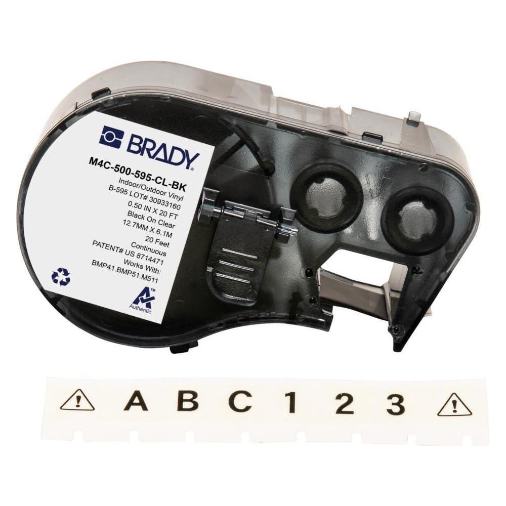Brady BMP41/BMP51/BMP53/M511 Label (12.70 mm) (M4C-500-595-CL-BK)