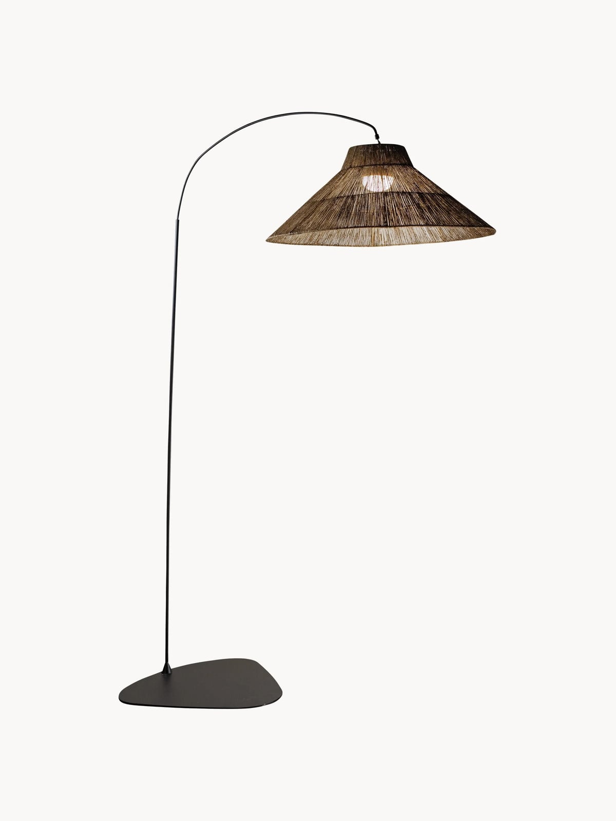 Newgarden LED-vloerlamp met afstandsbediening, dimbaar, bruin/zwart, Hoogte: 220 cm
