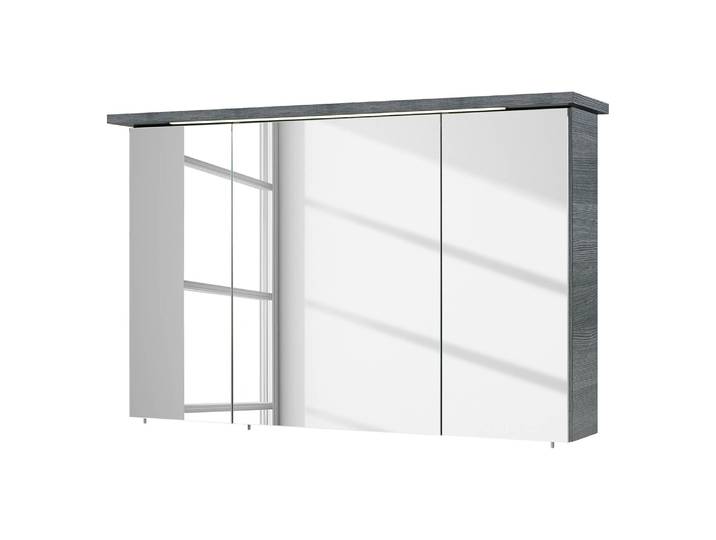 Spiegelschrank Cesa inkl. Beleuchtung 115cm Grau/Graphit