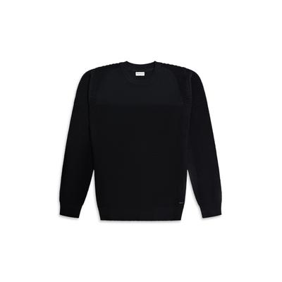 Strickjacke 883POLICE "883 Police CANEY", Herren, Gr. XL, schwarz, 100% Baumwolle, unifarben, normal, Rundhals, Strickjacken Strickjacke