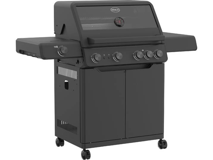 Gasgrill RÖSLE ALLFLAME Hero 4 , schwarz, B:138cm T:61,8cm, Grills, Gasgrill, 50 mbar, Topseller