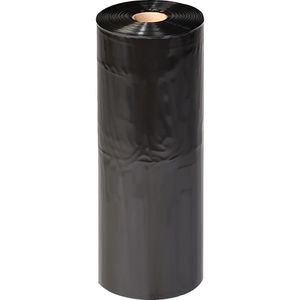 dm-folien Schlauchfolie 300mm x 250m, schwarz, aus LDPE Folie, Stärke 100my