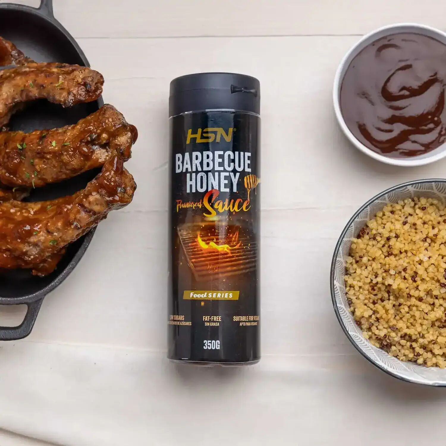 HSN Salsa barbacoa y miel – 350g - Salsas - Líquido - 35  Servicios