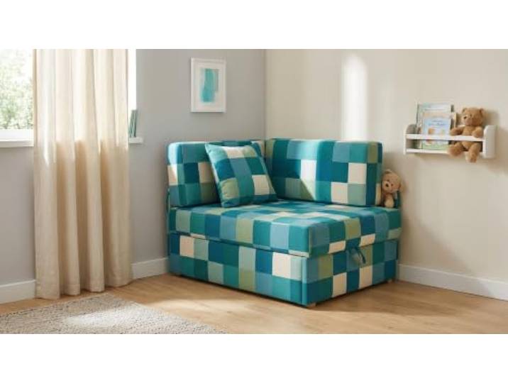 Family Meble Kinder-Schlafsofa Denis Design mit Bettkasten, ausziehbar – Variante M 129