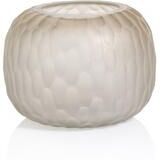 Zodax Albinen Frosted Cut Glass Vase