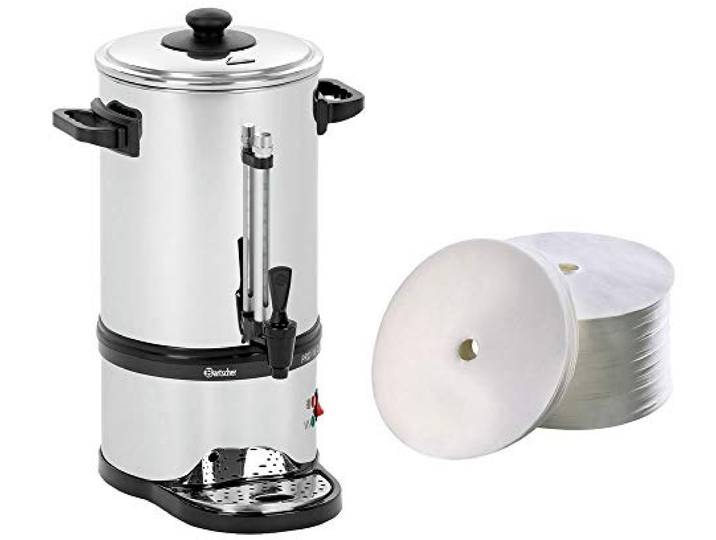 Bartscher Rundfilter Kaffeemaschine Pro II 40T + 250 Rundfilter