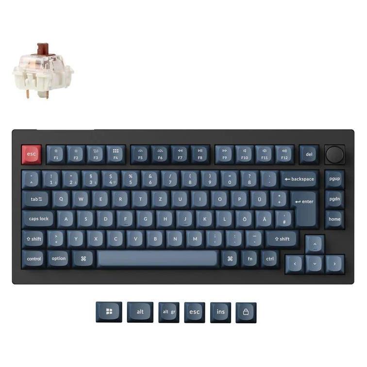 Keychron V1 Max (DE, Kabelgebunden, Kabellos) (V1M-D3-DE)