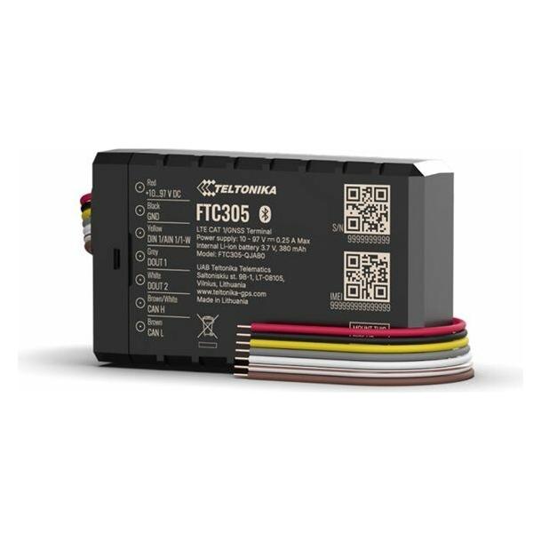Teltonika Telematics FTC305 Compact 4G LTE Cat 1 e-mobility tracker with CAN data reading (FTC305BPPIL1)