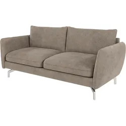 3-SITZER-SOFA Elou Dunkelbeige Microfaser