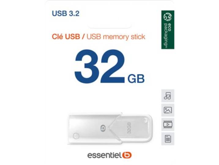 Essentielb - Clé Usb 32go Usb 3.2